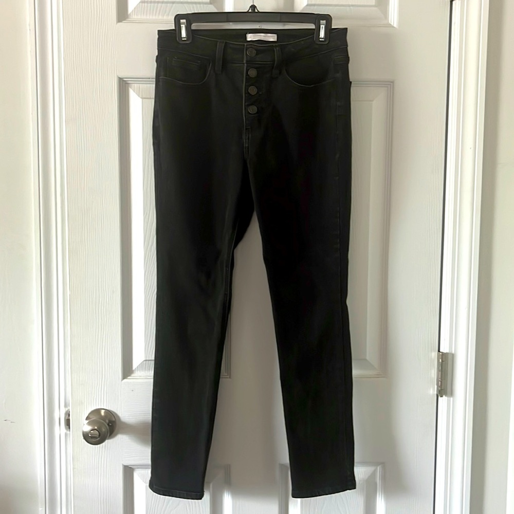 High rise skinny jeans